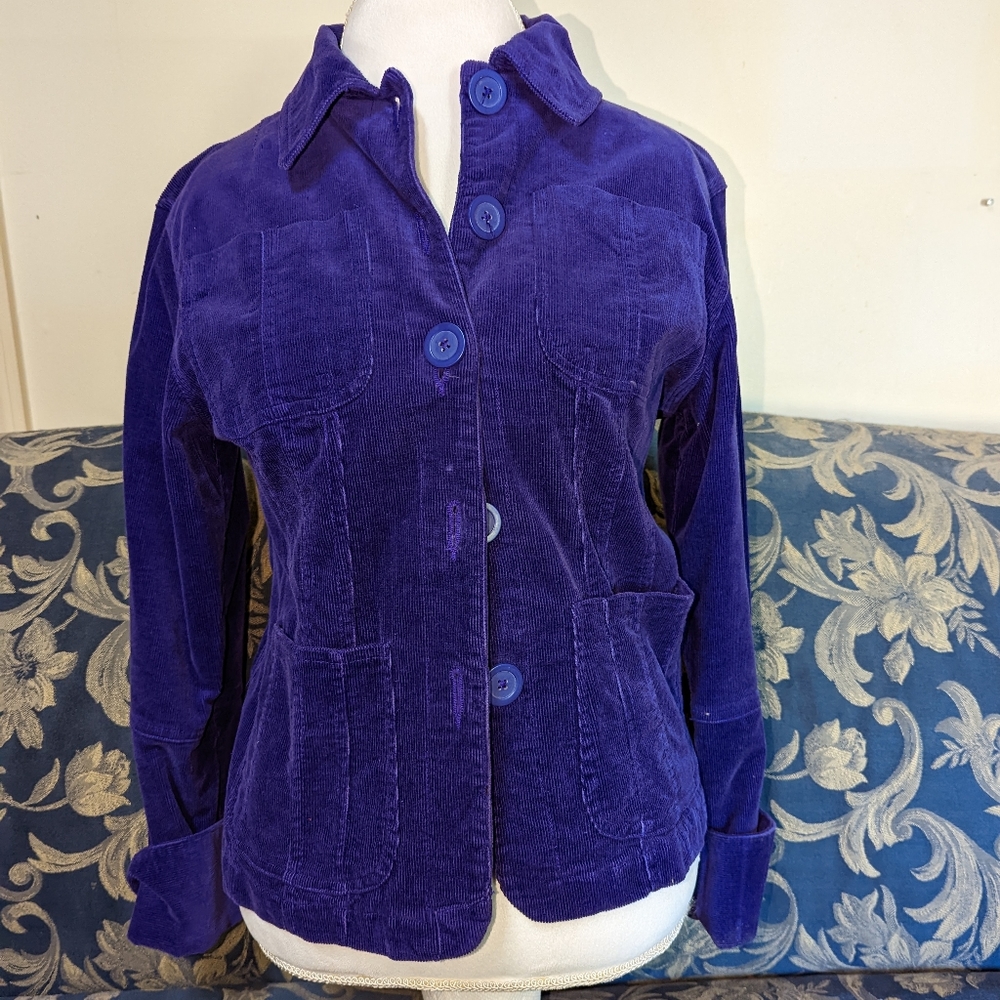 Carbon Denim Project purple corduroy jacket